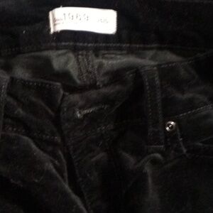 Black velvet gap skinny jeans